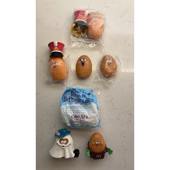 McDonald's Other - 1988 & 1992 McDonalds McNuggets Happy Meal Toys Sealed & Opened! 7 Toys!